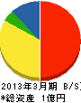 松尾工業 貸借対照表 2013年3月期