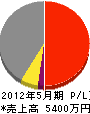 増島建設 損益計算書 2012年5月期