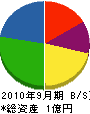 大橋防災社 貸借対照表 2010年9月期