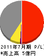 平塚アルミ工業 損益計算書 2011年7月期