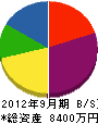 桜井建材 貸借対照表 2012年9月期