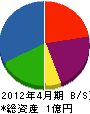 丸サ佐藤設備商会 貸借対照表 2012年4月期