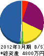 矢野電器 貸借対照表 2012年3月期