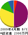 橋本水道 貸借対照表 2009年4月期