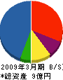 若松港湾工業 貸借対照表 2009年3月期