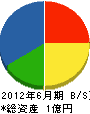 ヤマト冨永工務店 貸借対照表 2012年6月期