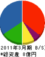 トミタ 貸借対照表 2011年3月期