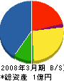 田中塗装 貸借対照表 2008年3月期