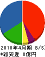 エスデー建設 貸借対照表 2010年4月期 エスデー建設 貸借対照表 2010年4月期