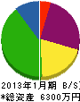 江沢建設 貸借対照表 2013年1月期