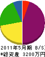 熊澤建設 貸借対照表 2011年5月期