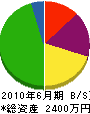 津吉電工社 貸借対照表 2010年6月期
