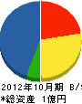 武田建設 貸借対照表 2012年10月期