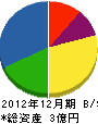 秋田管工事業（同） 貸借対照表 2012年12月期