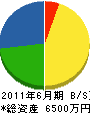 谷脇組 貸借対照表 2011年6月期