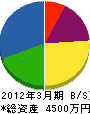 富士工業 貸借対照表 2012年3月期