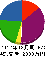 早川造園 貸借対照表 2012年12月期