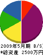 原田庭園 貸借対照表 2009年5月期 原田庭園 貸借対照表 2009年5月期