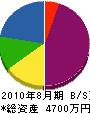 昭和電機工業 貸借対照表 2010年8月期