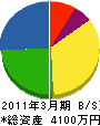 田代電気商会 貸借対照表 2011年3月期