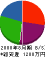 技研オカザキ 貸借対照表 2008年8月期