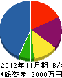 安田電工 貸借対照表 2012年11月期