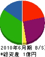 薫田工務店 貸借対照表 2010年6月期