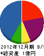 鷲田建設 貸借対照表 2012年12月期