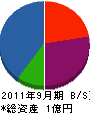 片山工務店 貸借対照表 2011年9月期