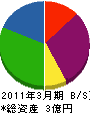 日本特殊軽電 貸借対照表 2011年3月期
