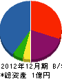 石野瓦工業 貸借対照表 2012年12月期