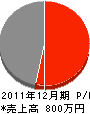 昭伸興拓 損益計算書 2011年12月期