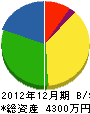 岡村建設 貸借対照表 2012年12月期