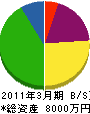 加藤功務店 貸借対照表 2011年3月期