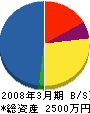 笠松電気水道工業所 貸借対照表 2008年3月期