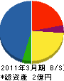 村田組 貸借対照表 2011年3月期