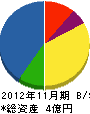 伊藤建設 貸借対照表 2012年11月期
