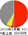 関田植物園 損益計算書 2013年3月期
