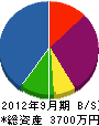 成岡 貸借対照表 2012年9月期