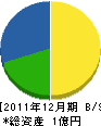 野沢電気工事 貸借対照表 2011年12月期