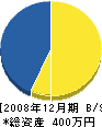 藤井組 貸借対照表 2008年12月期