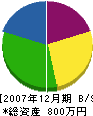 鬼沢電機商会 貸借対照表 2007年12月期