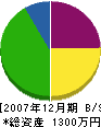 吉田看板塗装店 貸借対照表 2007年12月期