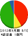 栄輝 貸借対照表 2012年9月期