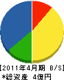 田中工業 貸借対照表 2011年4月期