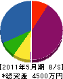 青山工務店 貸借対照表 2011年5月期
