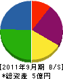 東亜技研 貸借対照表 2011年9月期