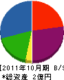 メリットコーポレーション 貸借対照表 2011年10月期