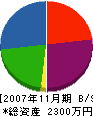 横谷テレビ電気 貸借対照表 2007年11月期