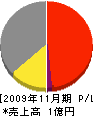 オダシマ建工 損益計算書 2009年11月期